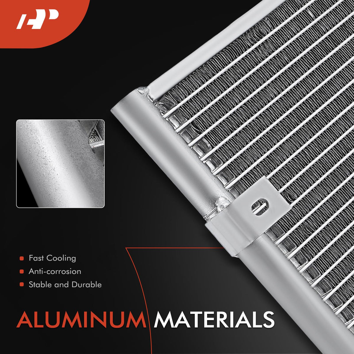 A-Premium Air Conditioning Condenser Compatible with Honda