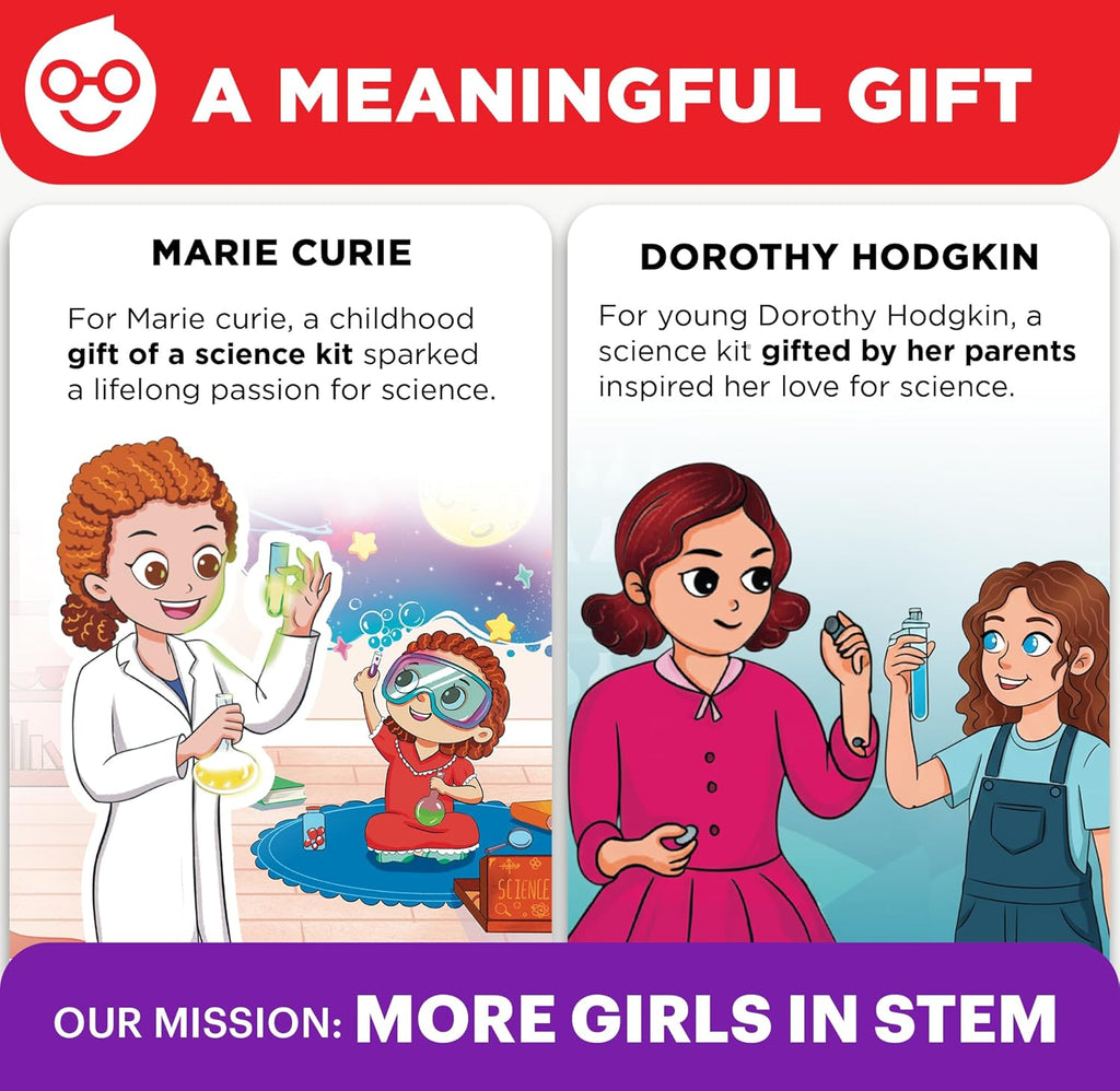 Girls' Ultimate Science Experiments Kit for Kids Ages 8+ | Birthday Gift Ideas for Girls 9, 10, 11, 13, 14, 135+
