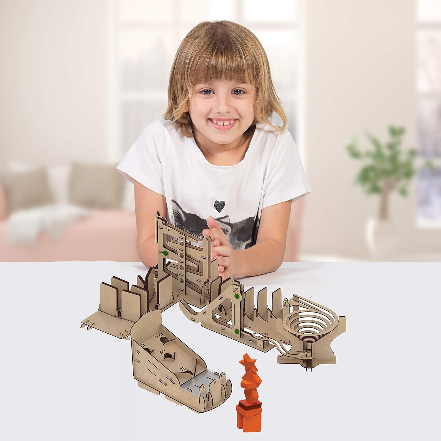 Chain Reaction Colliding Dominoes stem, DIY, Educational, Learning, Building and Construction Toy