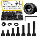 480PCS M4 Socket Head Screws Assortment Kit,M4x6/8/12/16/20/30 mm
