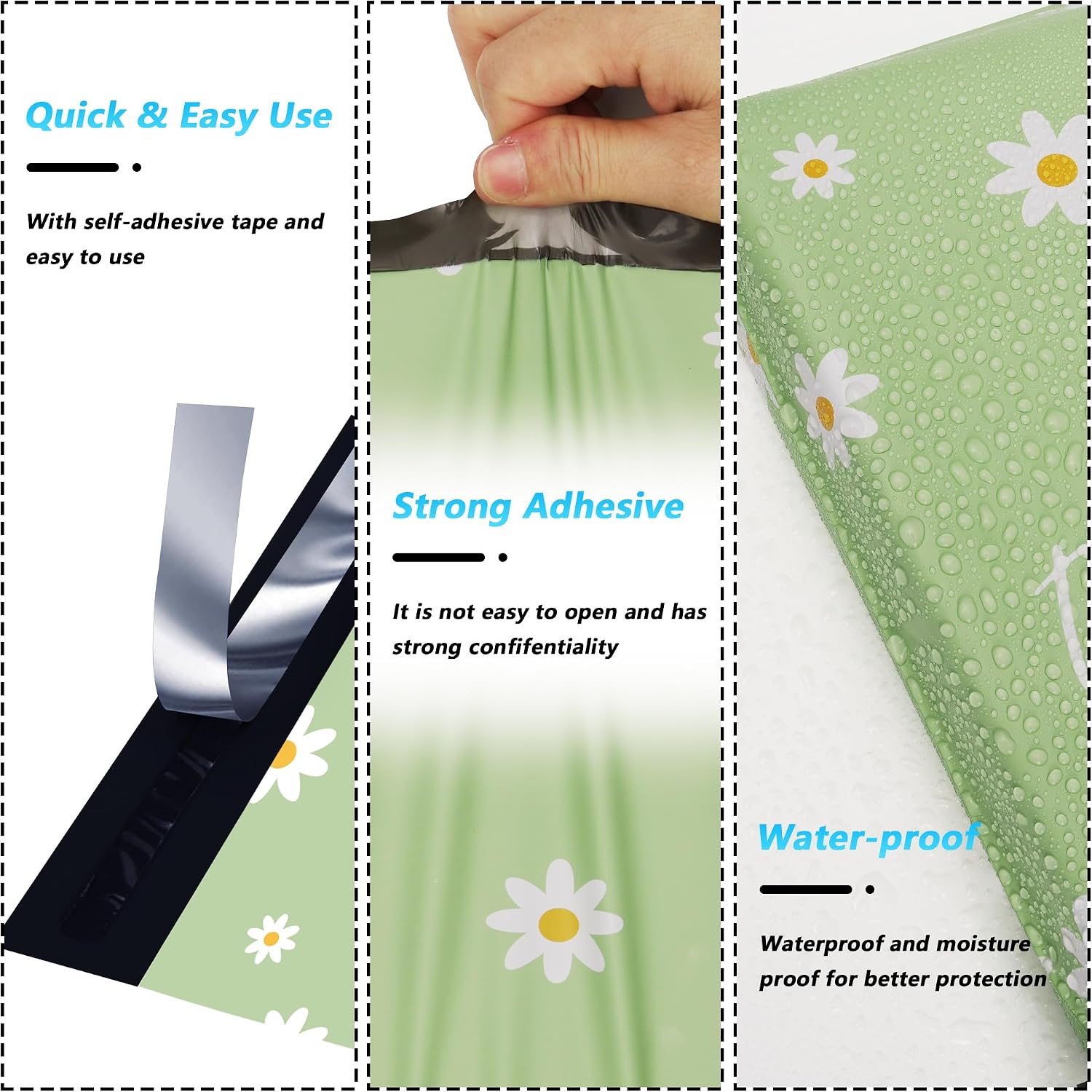 Thank You Poly Mailer 10x13 Inch 100 Pcs | Strong Adhesive Sealing, Waterproof, and Tear-resistant Shipping Bags for