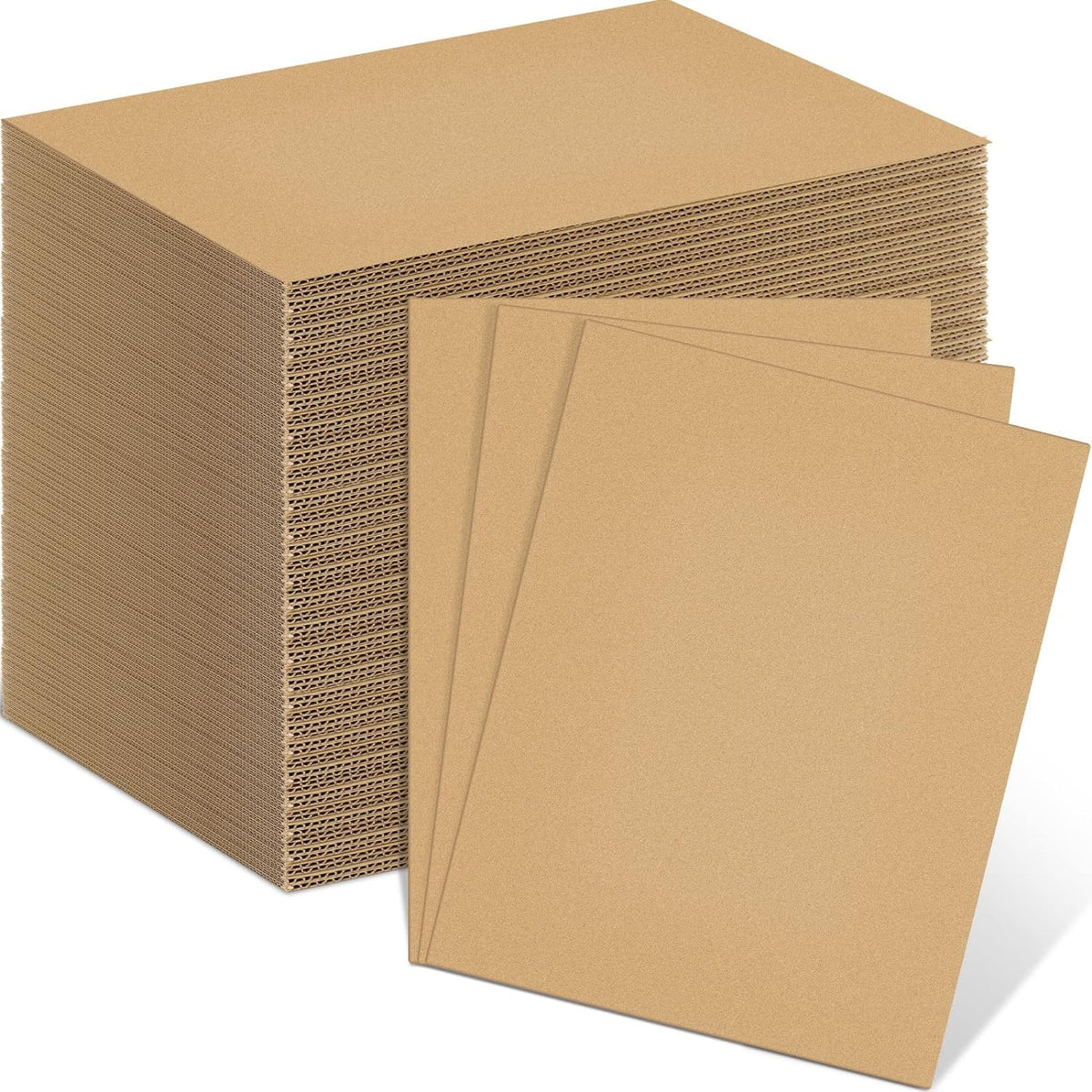110 Pack 11 X 8.5 Inch Brown Cardboard Sheets