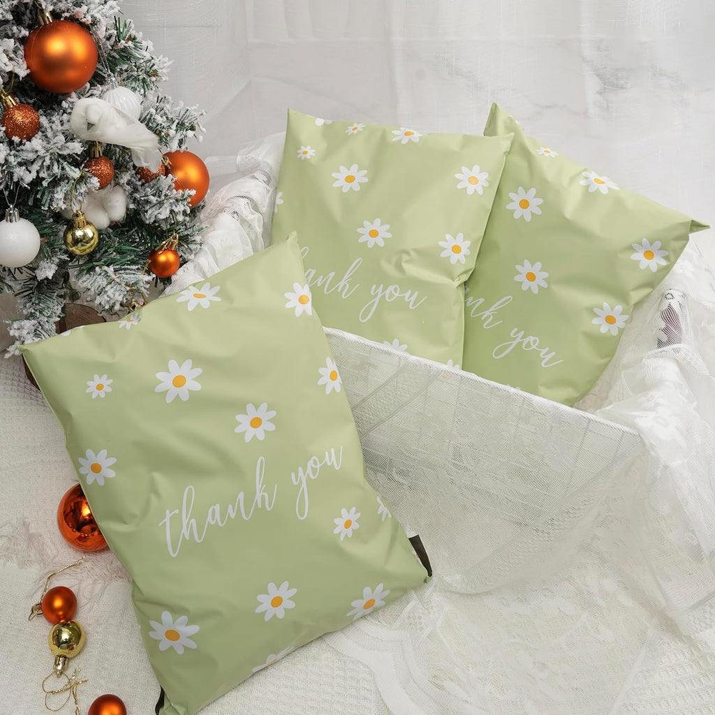 Thank You Poly Mailer 10x13 Inch 100 Pcs | Strong Adhesive Sealing, Waterproof, and Tear-resistant Shipping Bags for