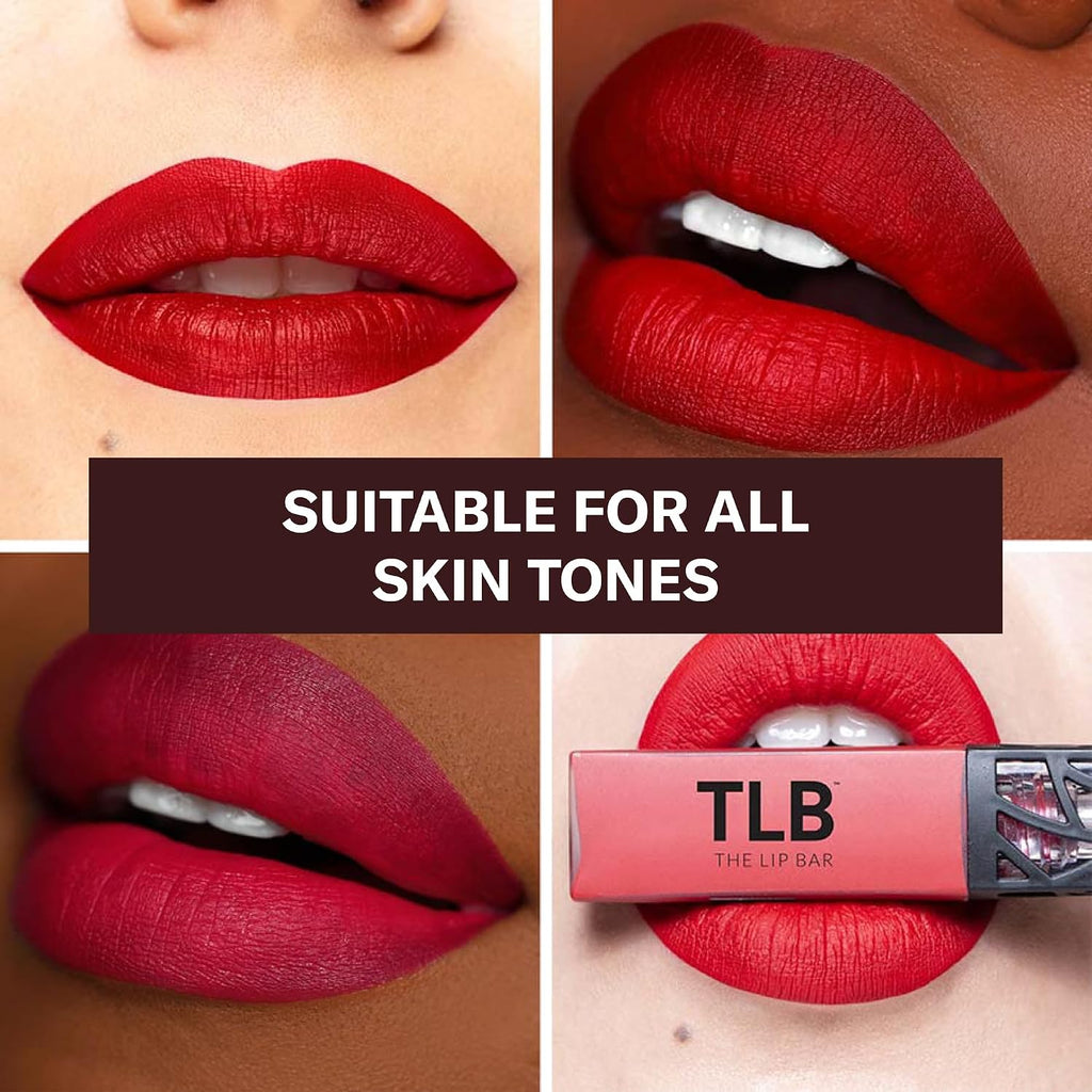 Nonstop Liquid Matte Lipstick Mini 2-Pack, Bawse Lady (Blue Red) + Rich Auntie (Deep Berry) - High Pigment - One