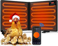 Chicken Coop Heater for Winter with Remote APP Control, 30''x12'' Large Foldable Chicken Heaters Warmer Inside Coop