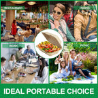 Compostable Clamshell Food Containers [9x6 Inch 100-Pack] Disposable To Go Food Containers, Clamshell To Go Boxes for