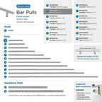 3" Bar Pulls Stainless Steel Drawer Pull
