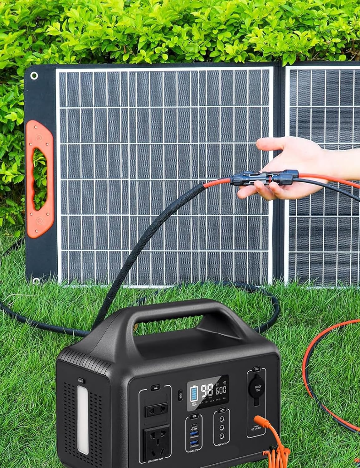 Universal 7-in-1 Solar Panel Adapter Kit, 3.6 Feet MC4 & DC 8mm Cable, XT60, Anderson, Multiple DC Adapters for