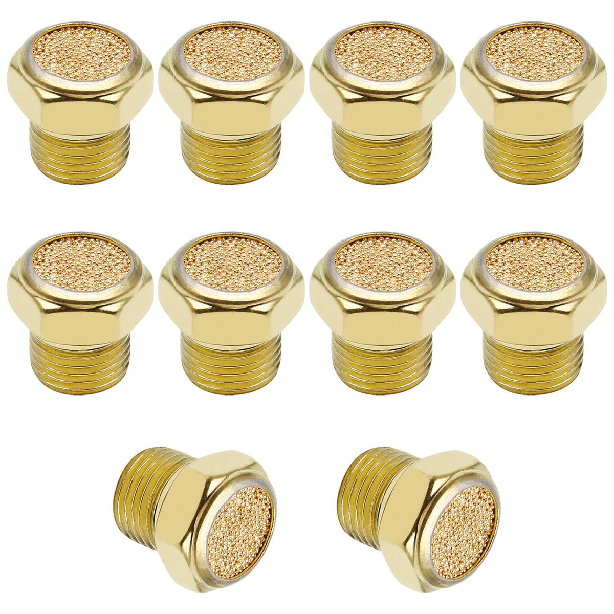 PHITUODA Air Pneumatic Muffler, 1/8" Male Thread, 10pcs