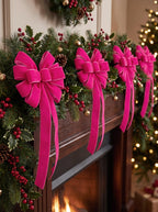 Velvet Ribbon for Gift Wrapping, Christmas Tree Decorations