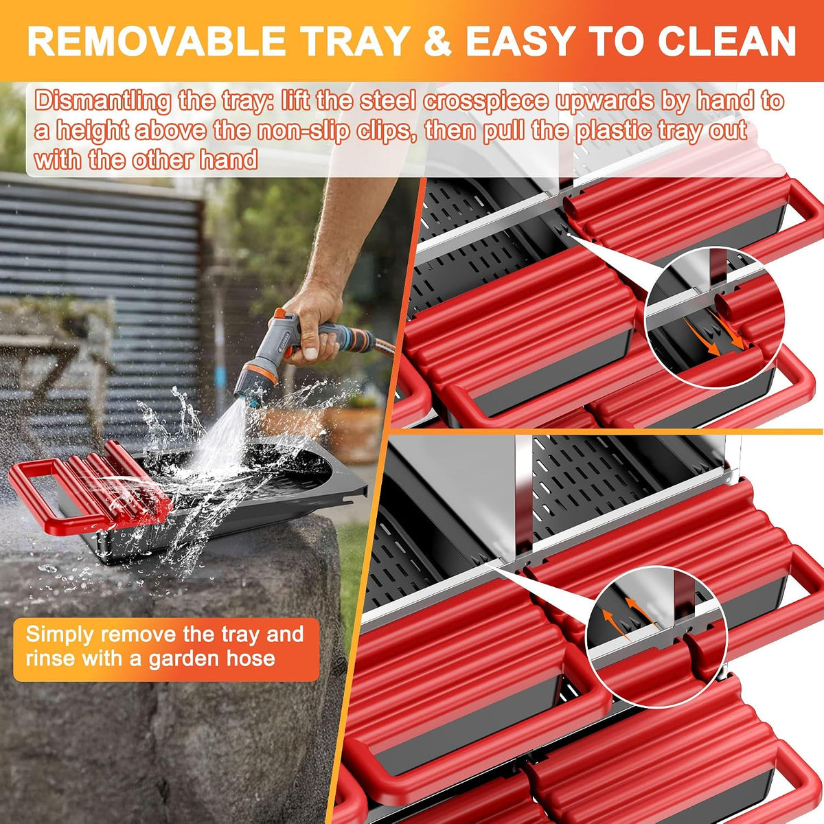 Two-Tier Chicken Nesting Box Red 6 Compartments