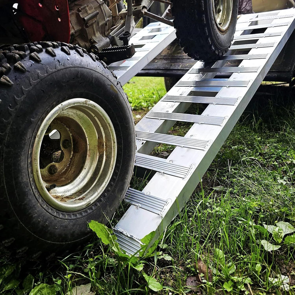 2pcs 6000 lbs 84" x 14" Aluminum Trailer Ramps