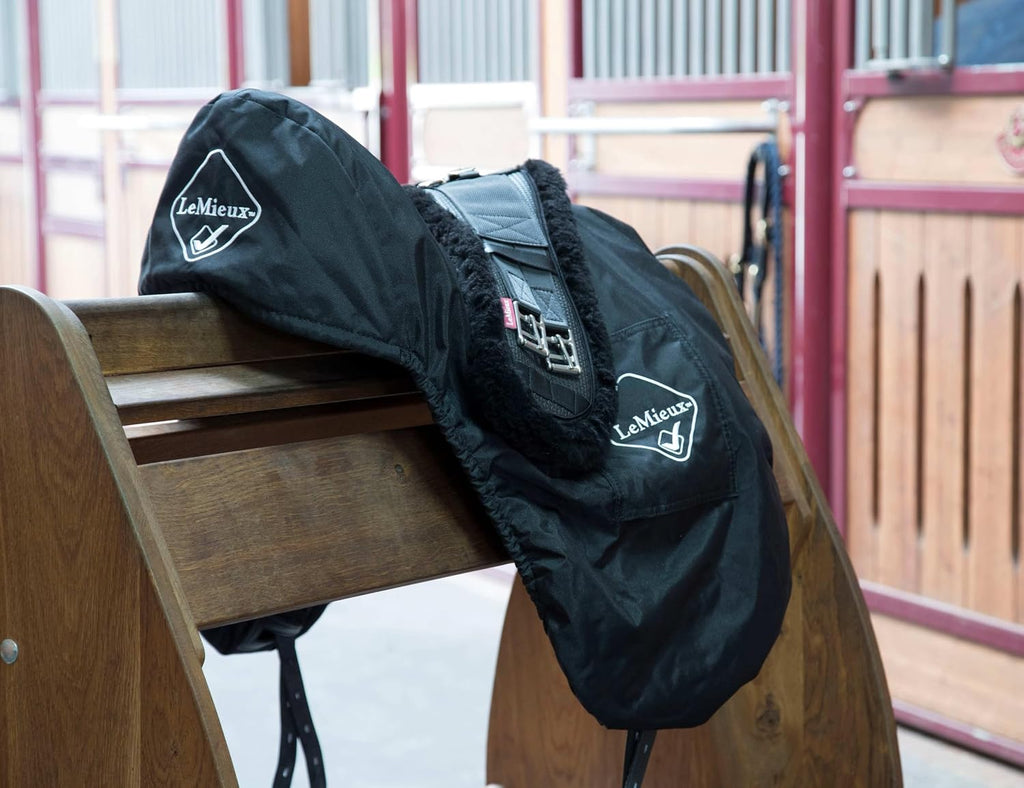 Dressage Saddle Cover - Black, One Size