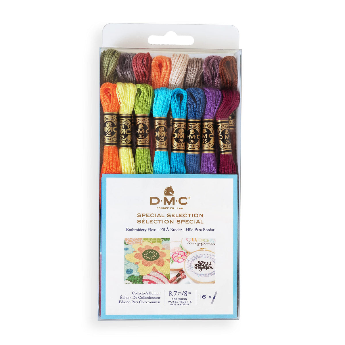 Embroidery Floss Special Selection Pack - 16 skeins