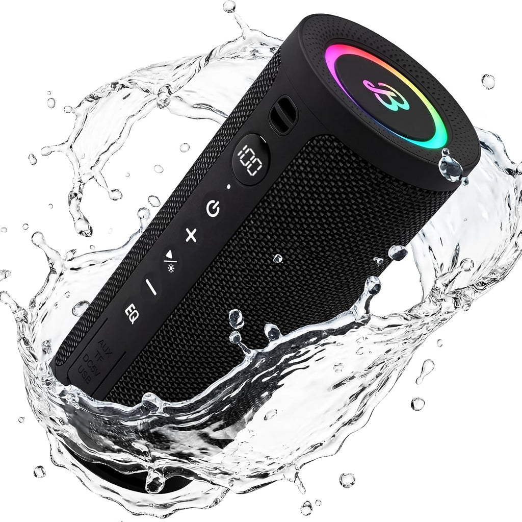 Roar 3 Portable Bluetooth Speaker,20W Powerful Sound with JIKE Bass,IPX6 Waterproof,24H Playtime,Bluetooth 5.4,RGB