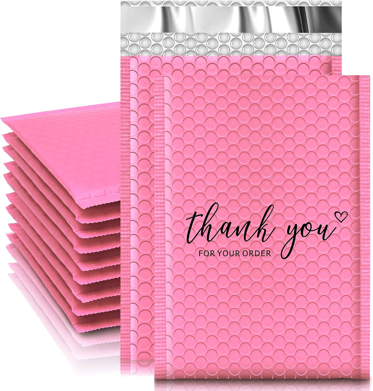 Bubble Mailers 4x8" 50 Pack, Padded Envelopes, Strong Adhesion Padded Mailers, Cushioning Padded Shipping Envelopes