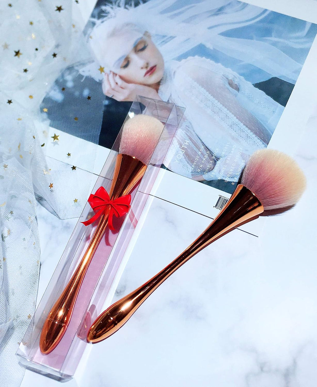 Super Large Mineral Powder Brush, Nail Brushes Kabuki Makeup Brushes Soft Fluffy Foundation Brush Blush