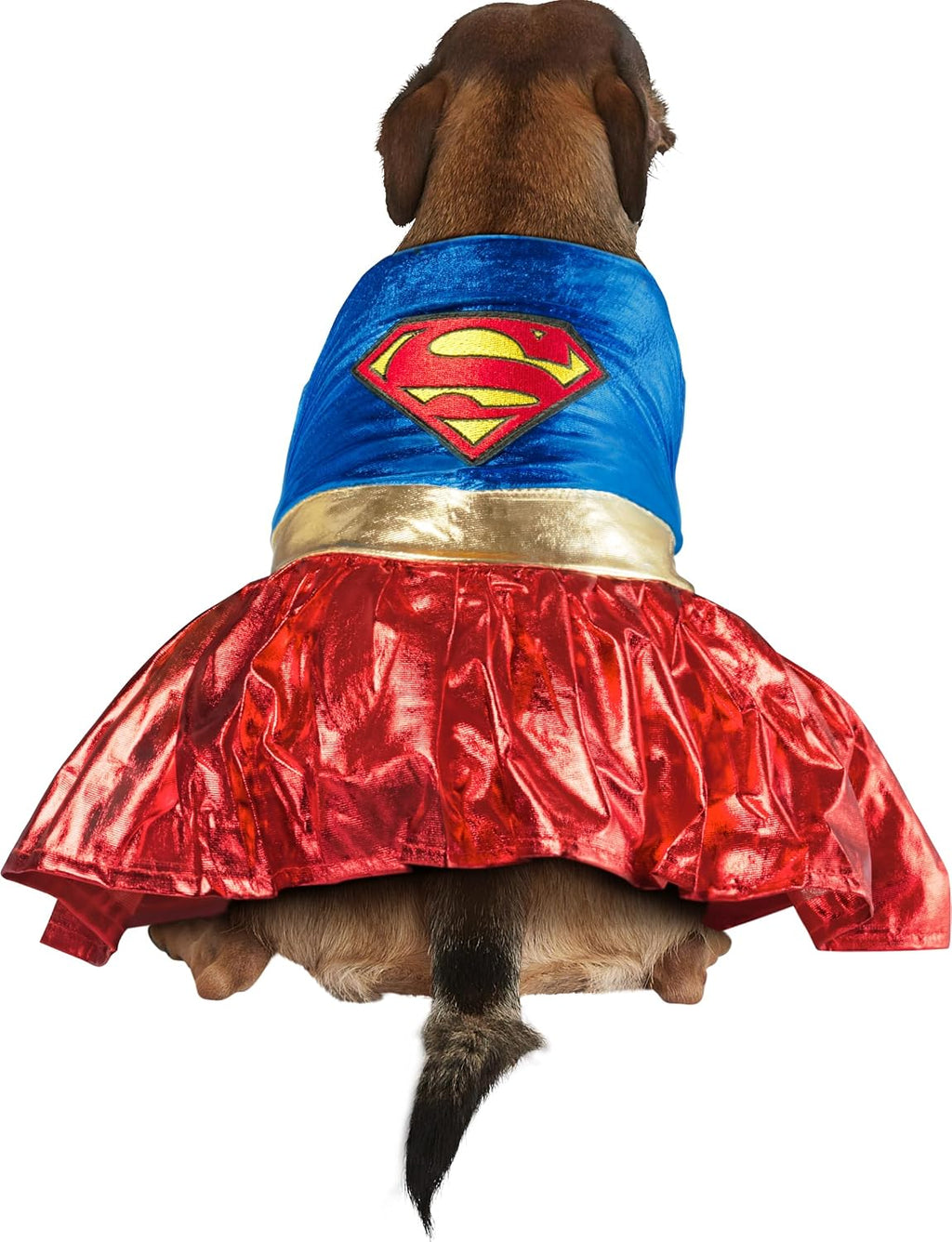 DC Comics Superheroes: Supergirl Pet Costume for For Dogs or Cats by Rubies, XL