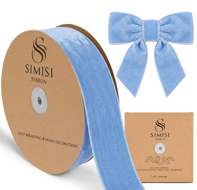 Velvet Ribbon for Gift Wrapping, Christmas Tree Decorations