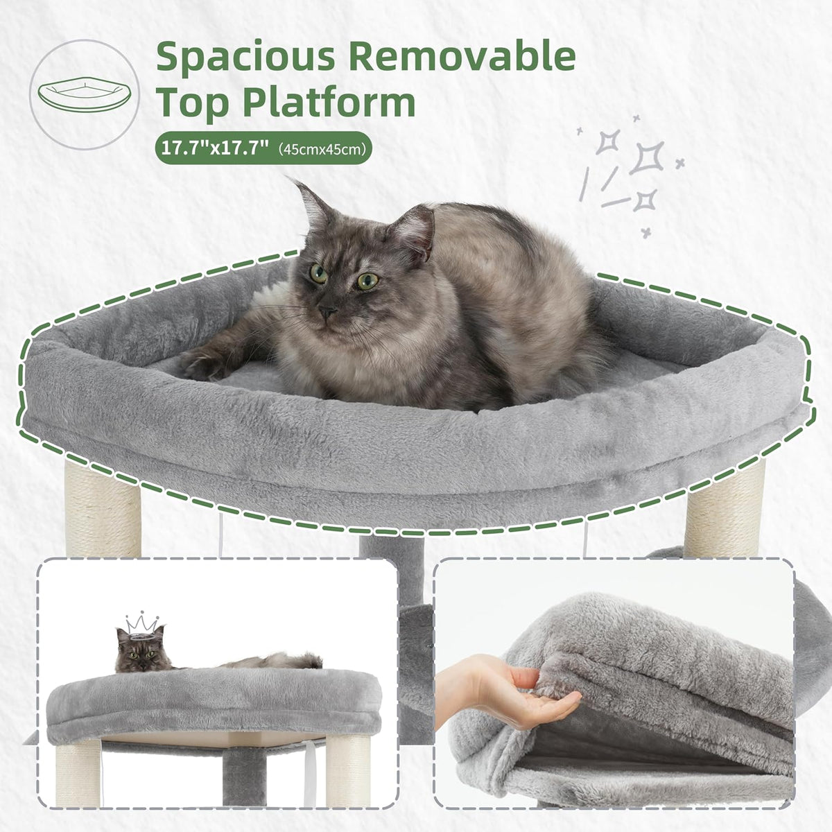 Corner Cat Tree, All Sisal Multi-Cat Scratching Posts GCT035W