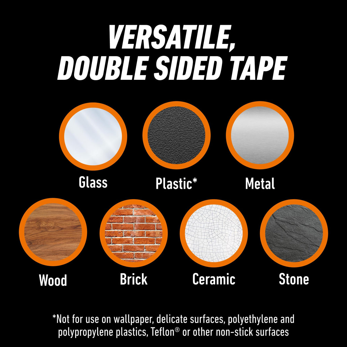 Invisible Hold Double Sided Tape, 24 Pre-Cut 1" Mounting Squares