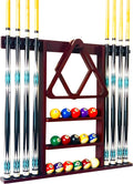 Wall Mount Pool Cue Stick Holder Hold 8 Cues, Pool Stick Holder, Billiard Cue Rack For Pool Table Accessories. Pool