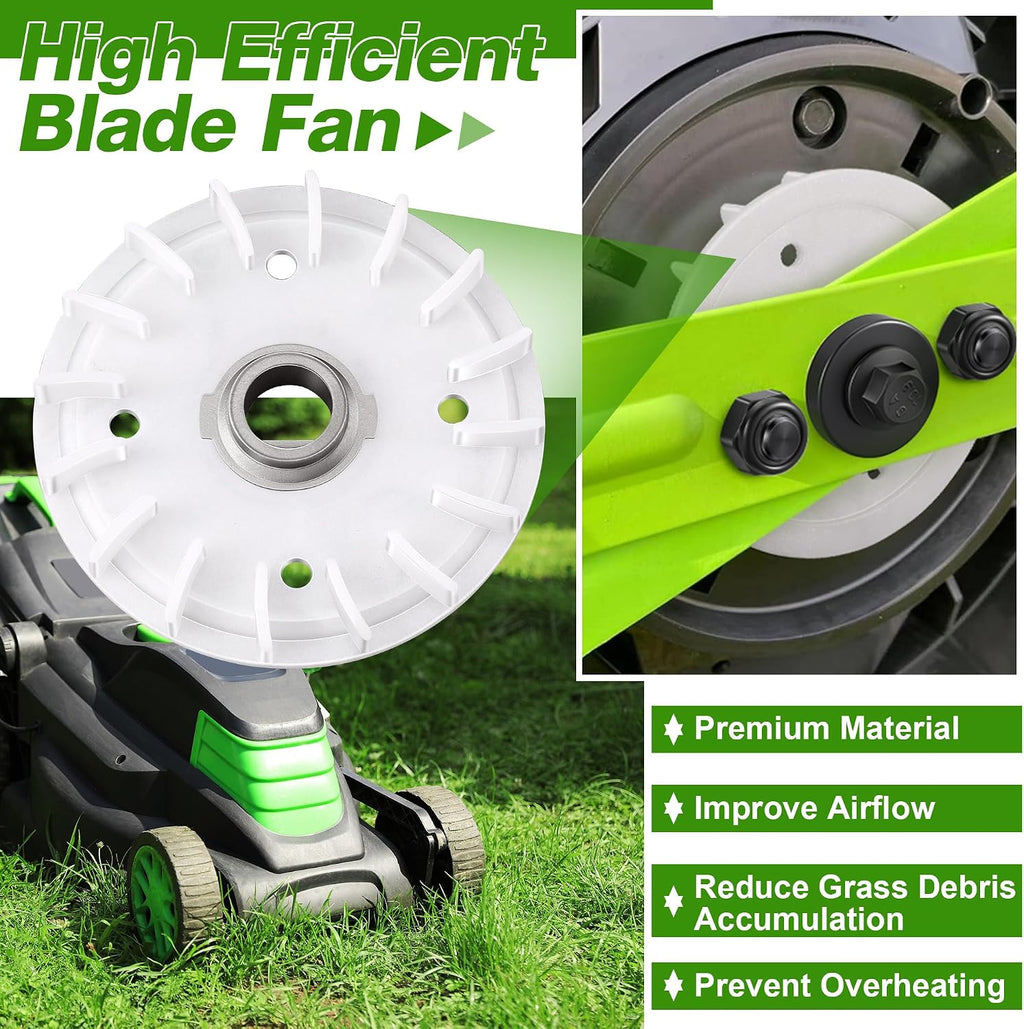 Lawn Mower Blade Part Kit, Compatible with EGO Dual Blades | Bolts, Nuts & Washer Replacement Kit, Compatible with