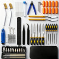 69-Piece 3D Printer Tool Kit with Deburring Tool, Flush Cutters, Needle File Set, Nozzle Cleaning Kit and Plastic