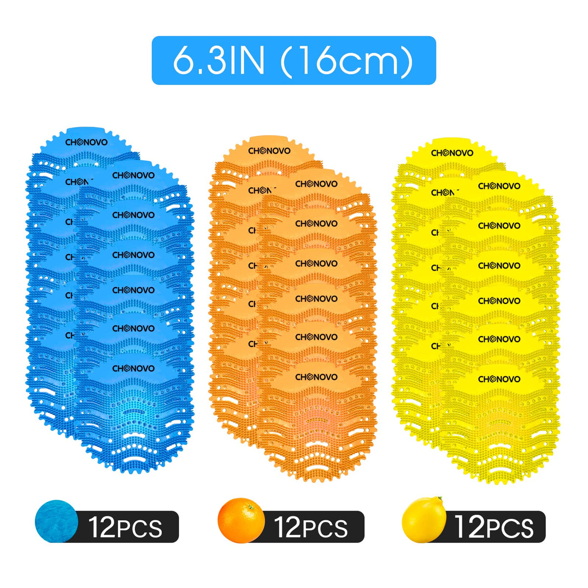 Urinal Screen Deodorizer, 36 Pack Urinal Cake Bulk with 3 Scents