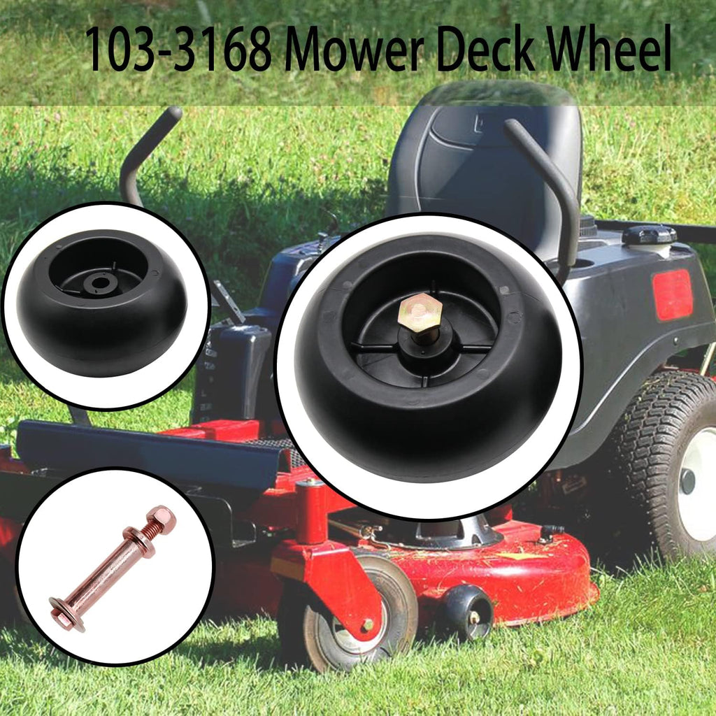103-3168 Mower Anti Scalp Deck Wheel Fits for Kubota 68-2730, K5371-42110, 1-603299, for Exmark 103-3168 103-7263 103-4051 Toro Mower