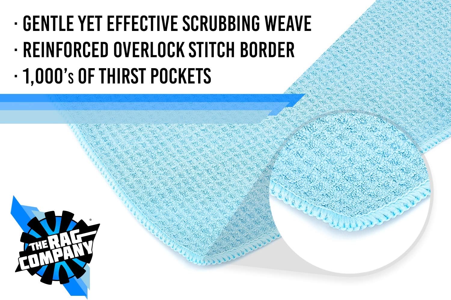 Standard Waffle Weave Towels, Microfiber Detailing, Window/Glass and Drying, Wax & Polish, Lint-Free, Streak-Free