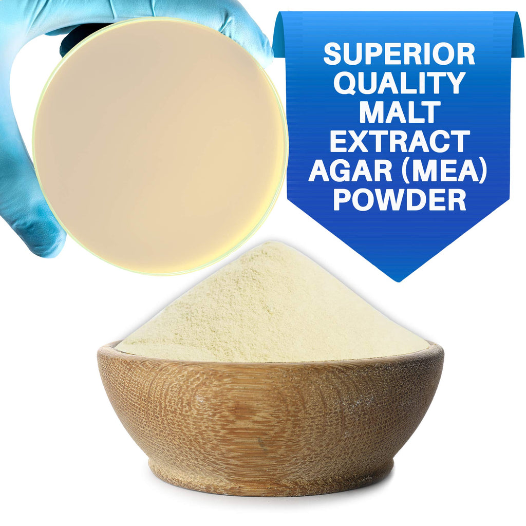 Malt Extract Agar Powder 500 Grams - Evviva Sciences - Make Over 500 Agar Petri Dishes - Premium Performance
