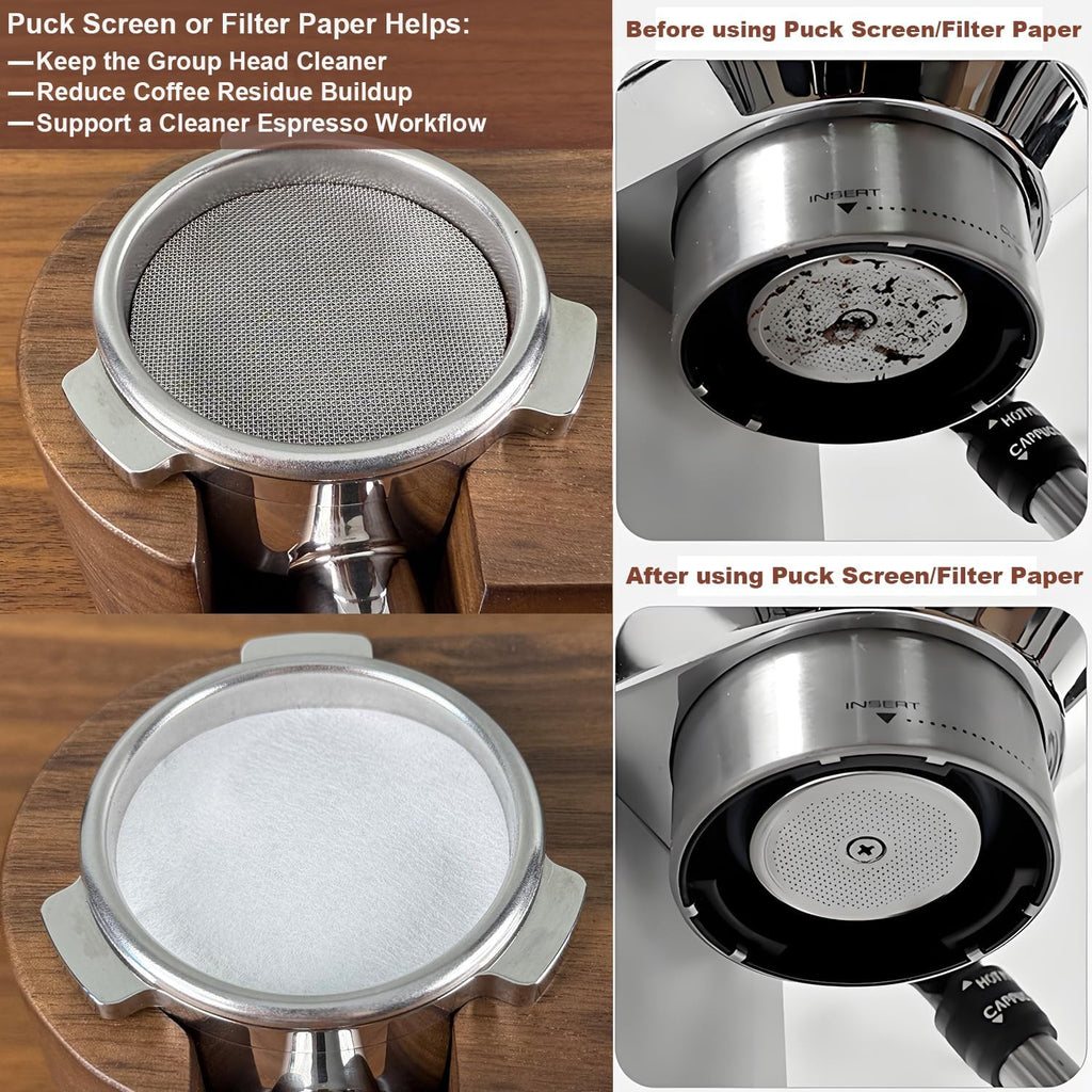 51mm Bottomless Portafilter 2 Ear for Delonghi ECP3420, EC155/260, 5-Piece