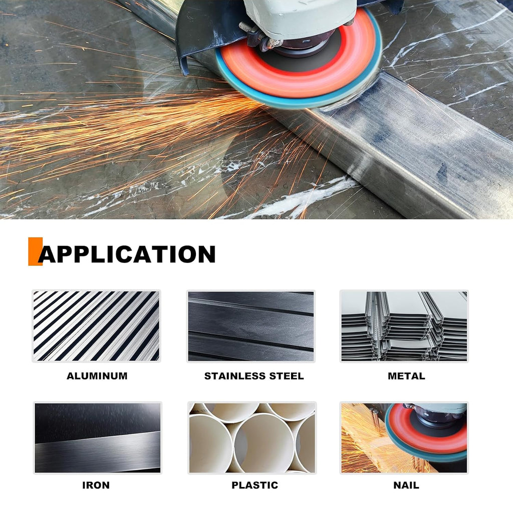 FEWELL 15Pcs 4.5inch Flap Discs for Metal, 40 Grit Sanding Disc