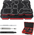 2-Pack Foam Inserts for Milwaukee Packout 48-22-8424, 48-22-8451 Polyethylene Tool Box Foam for Hard Case Storage