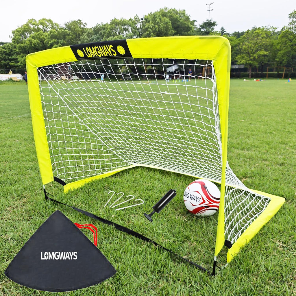 Soccer Goal for Kids + Youth with Carry Bag for Practice & Games | Indoor+Outdoor Use| Easy Set Up| Multiple Sizes|