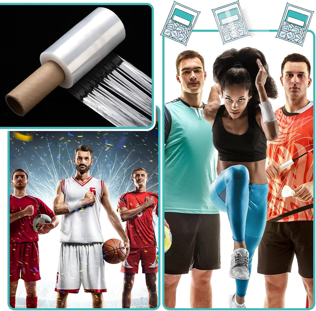 5" x 500ft Clear Stretch Wrap Film with Handle for Tattoo