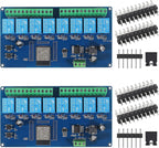 2pcs AC/DC Power Supply ESP32 Development Board Programmable Development Board Wireless WiFi 8 Way Channel 5V Relay Module ESP32-32E for Arduino