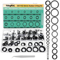 320Pcs Black Small Nitrile Rubber O-Ring Assortment Kit