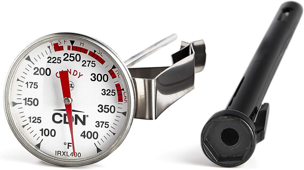 ProAccurate Candy & Deep Fry Thermometer | Insta-Read 7" Stem | NSF Certified | 100–400°F Range | For Candy, Sugar