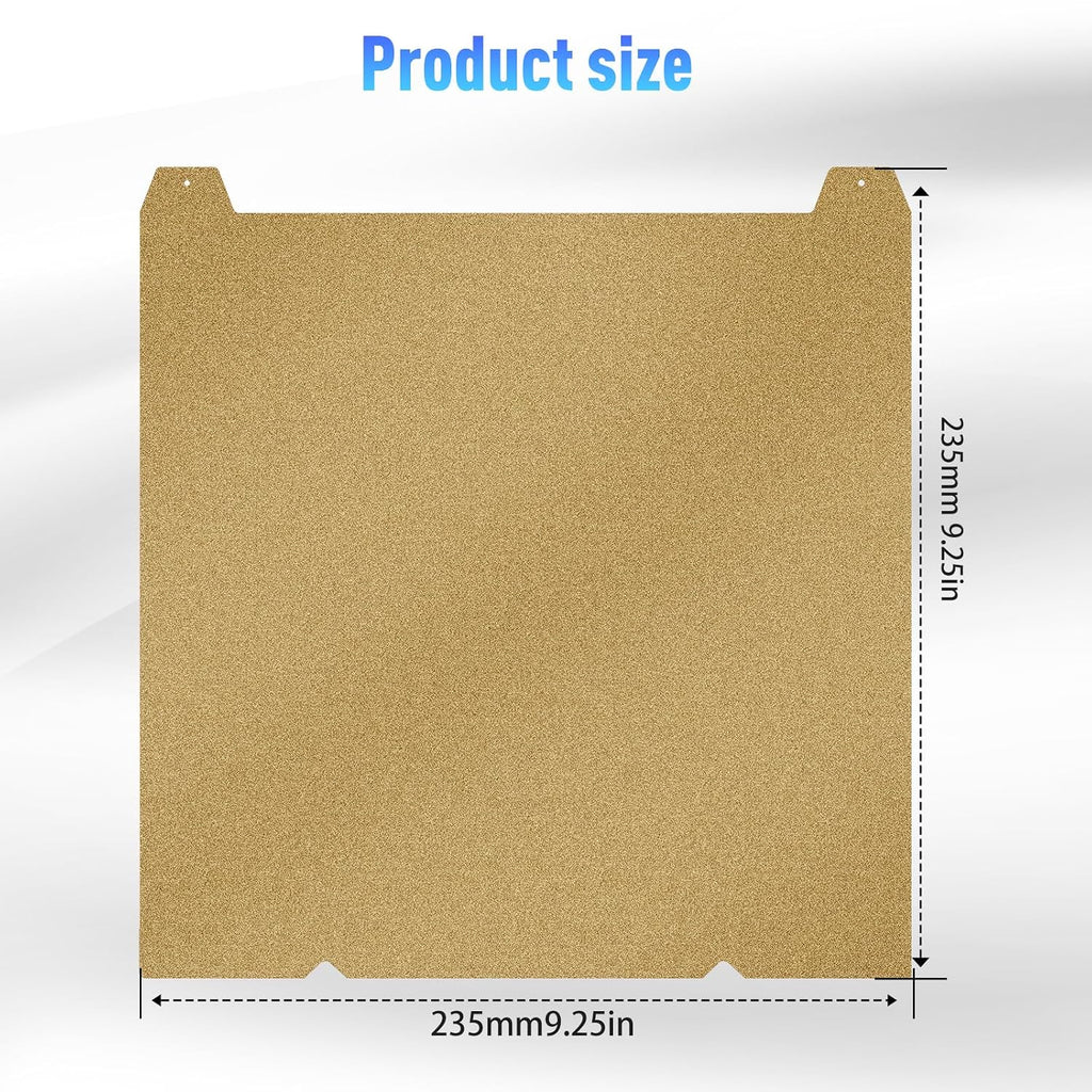 235x235mm K1C/MAX/Ender-3 v3 PEI Build Plate for Ender 3 V3, K1/K1C/Ender 3 V3 KE, Double Sided Textured Flexible
