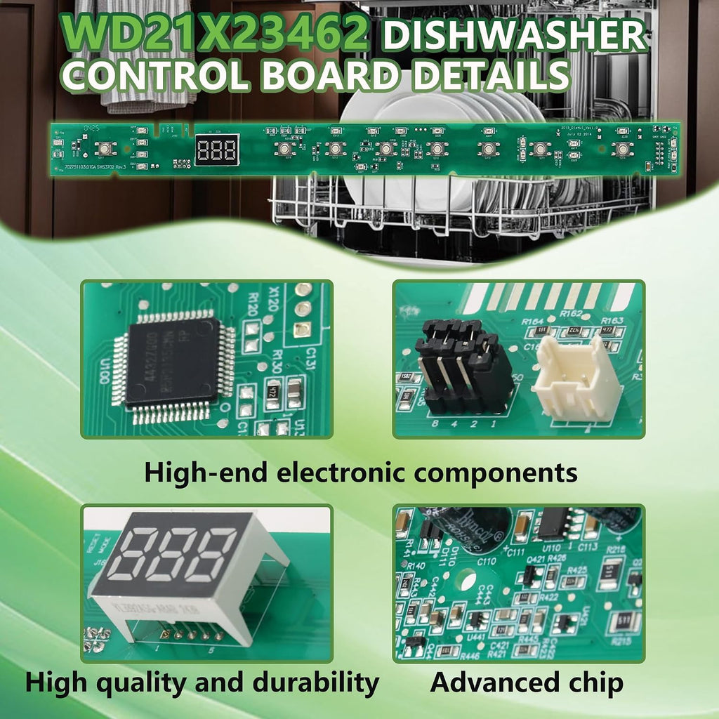WD21X31902C WD21X23462 Dishwasher User Interface Control Board fit for GE