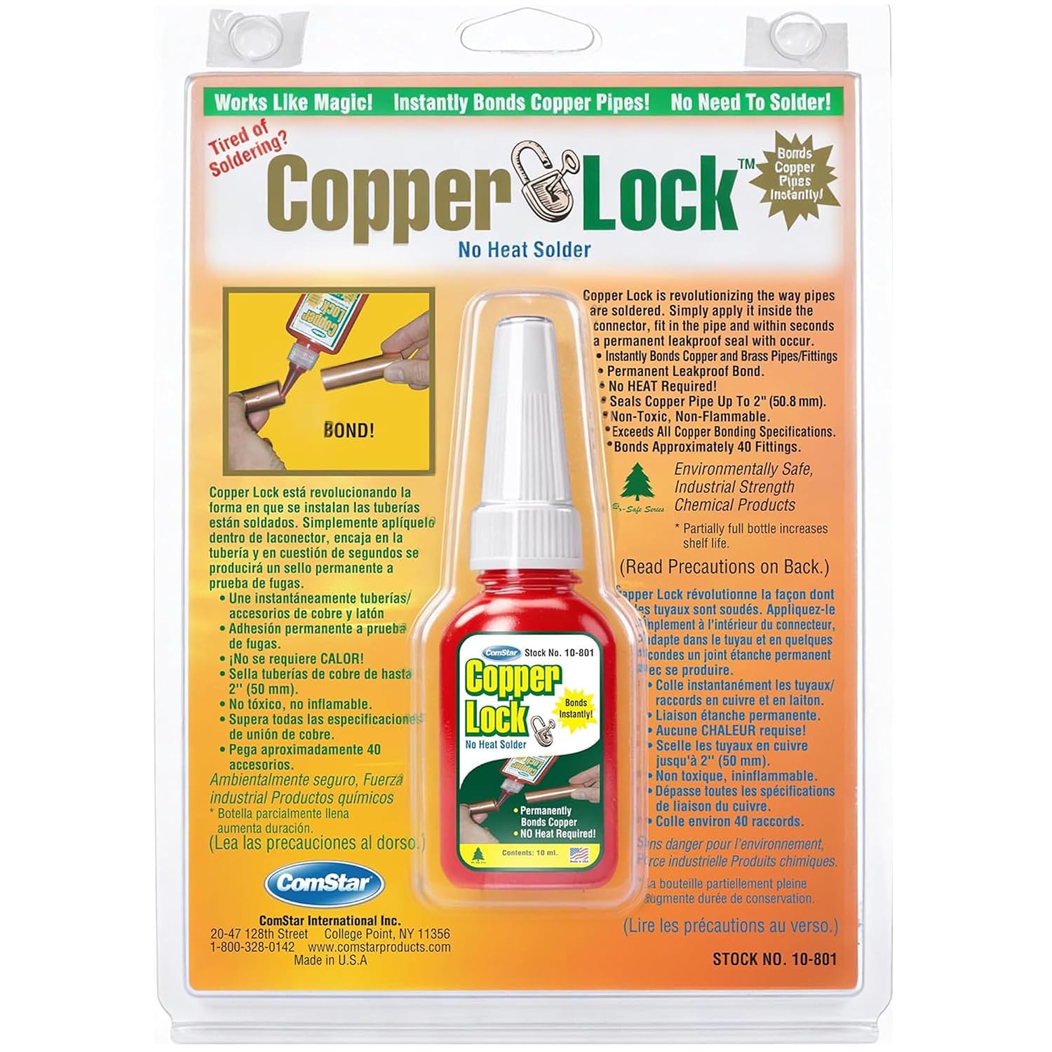 Copper Lock 10 ml No-Heat Liquid Solder, Pipe & Coupling Solder