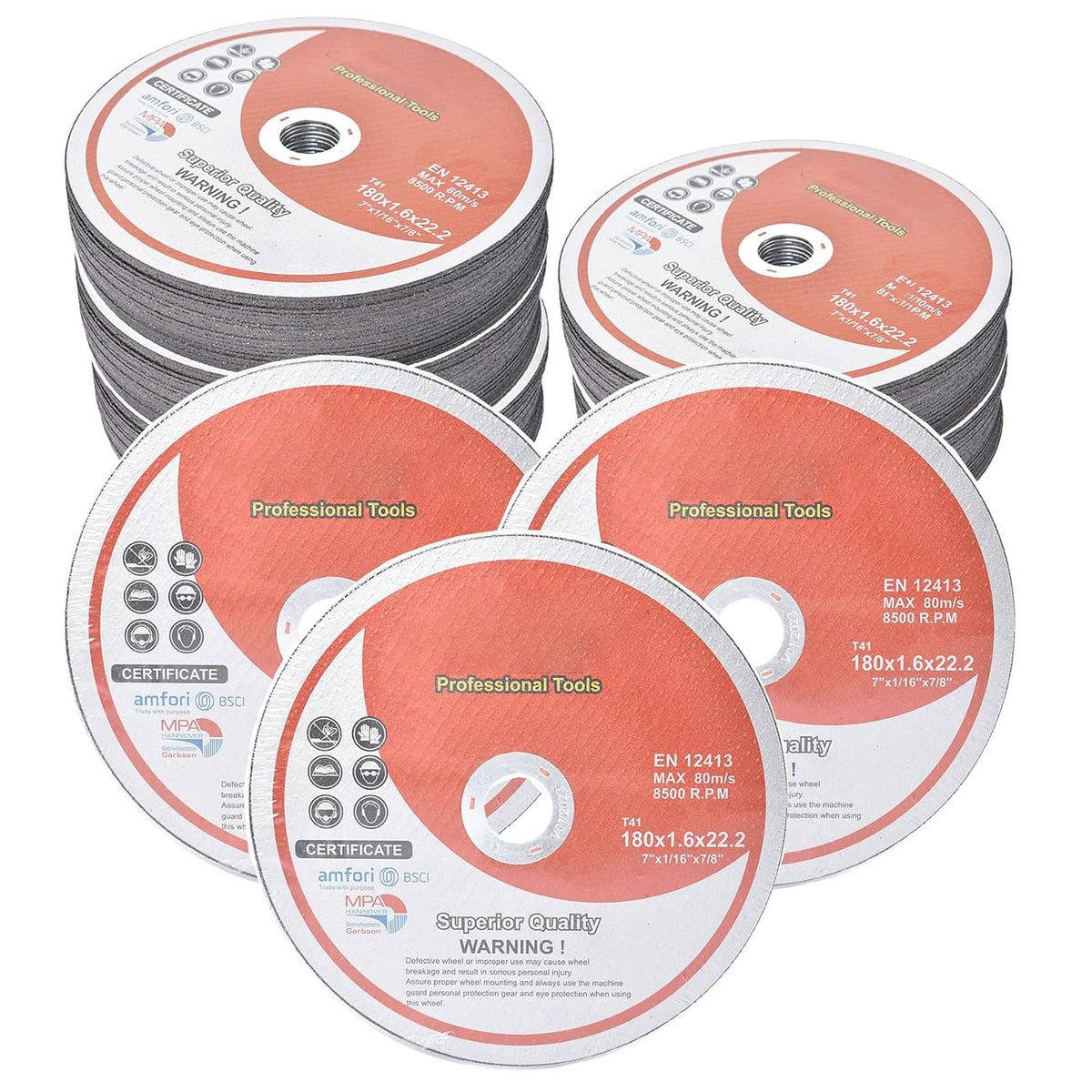 WFLNHB 100 Pack 7 Inch Cut Off Wheels 7 x 1/16 x 7/8 Inch