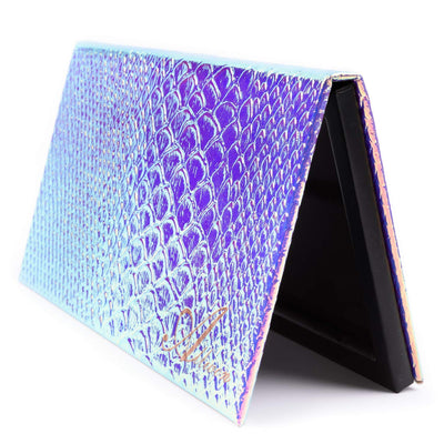 Magnetic Palette Mermaid Empty Makeup Palette with Mirror and 20Pcs Adhesive Empty Palette Metal Stickers for
