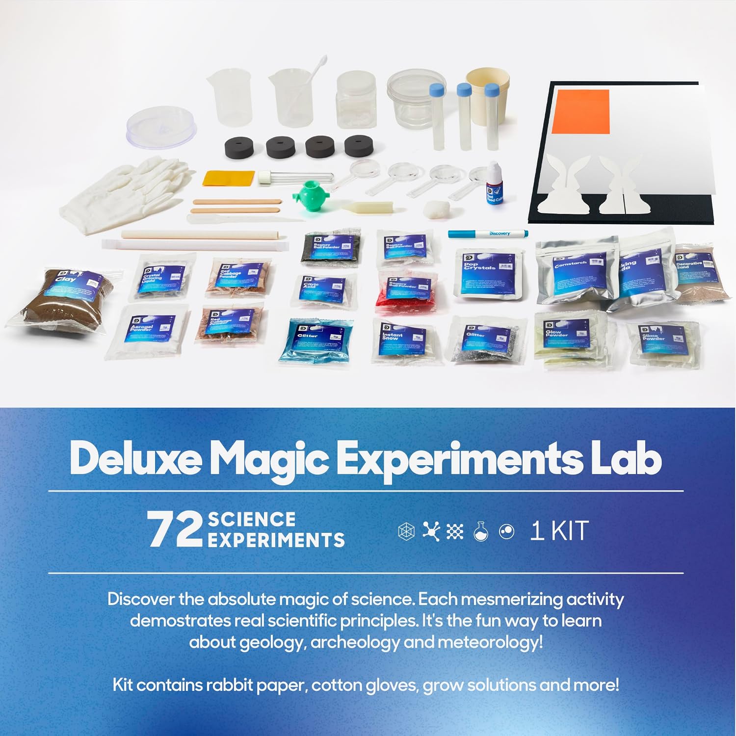 Magic Science Lab – 72 STEM Experiments for Kids| Reactions, Illusions, Crystals, Slime & Light Tricks| DIY Chemistry
