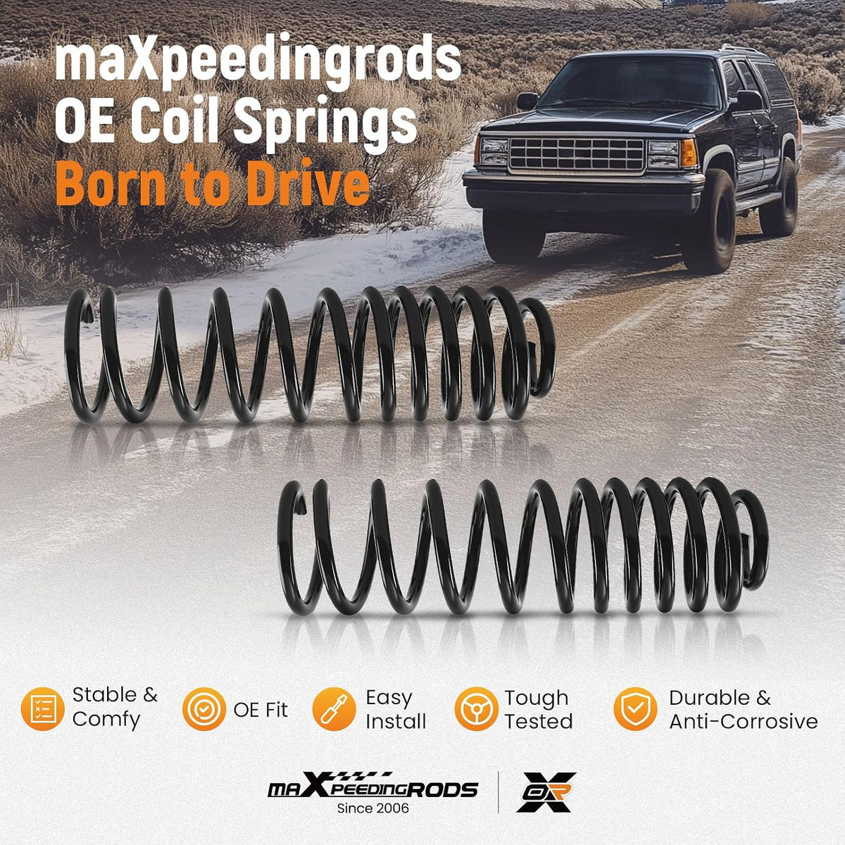 maXpeedingrods CC782 Front Coil Spring for Jeep Grand Cherokee 1993-1998