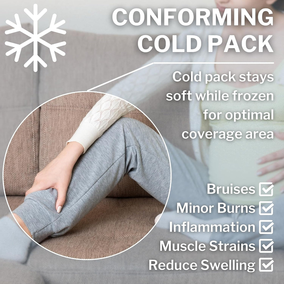 Reusable Hot and Cold Gel Packs, Large, 6.75 x 10.5 in