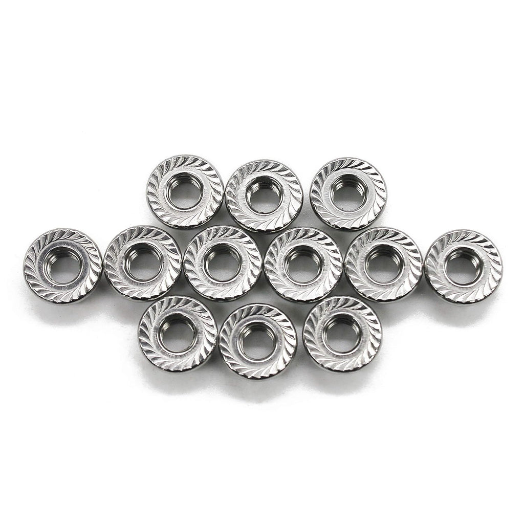 FullerKreg M6 x 1mm Serrated Hex Flange Nut, 50 Pcs