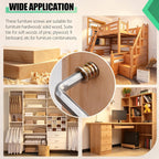 Twidec/80PCS 1/4"-20 Threaded Inserts for Wood Furniture Screw-in Nut Wood Inserts Bolt Assortment Kit with M6 Hex Wrench (1/4"-20 x15mm) N-059